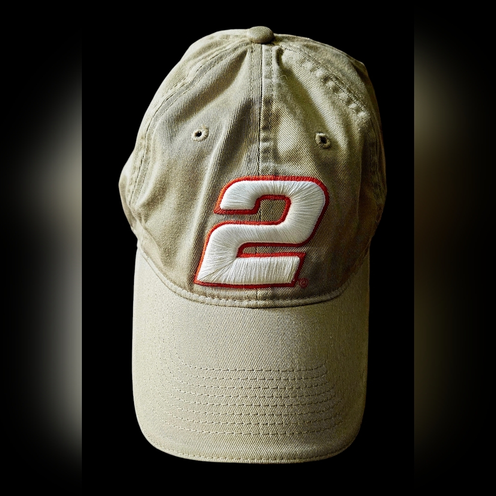 MILLER LITE RACING Nascar VINTAGE #2 Kurt Busch Khaki Tan Ball Cap Hat-OS